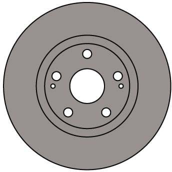 VENTED BRAKE DISC (EACH)
