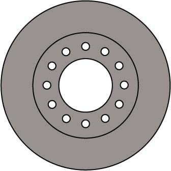 VENTED BRAKE DISC (EACH)