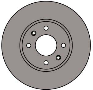 VENTED BRAKE DISC (EACH)