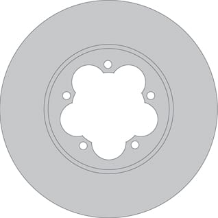 VENTED BRAKE DISC (EACH)