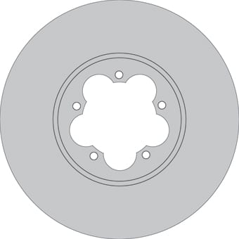 VENTED BRAKE DISC (EACH)