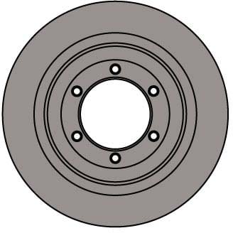 VENTED BRAKE DISC (EACH)