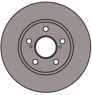 VENTED BRAKE DISC (EACH)