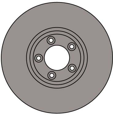 VENTED BRAKE DISC (EACH)