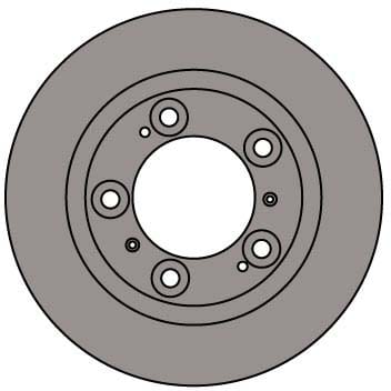 VENTED BRAKE DISC (EACH)