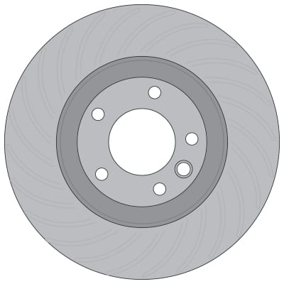 L/H VENTED BRAKE DISC