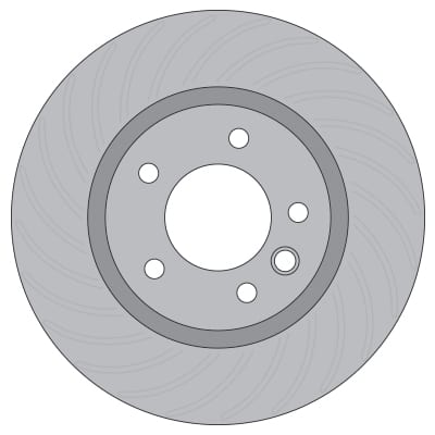 L/H VENTED BRAKE DISC