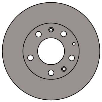 VENTED BRAKE DISC (EACH)