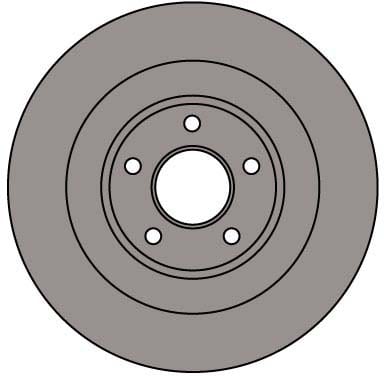 VENTED BRAKE DISC (EACH)