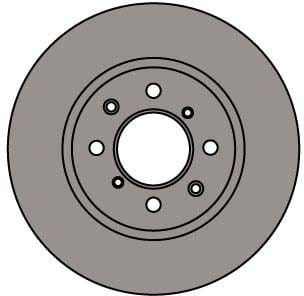 VENTED BRAKE DISC (EACH)