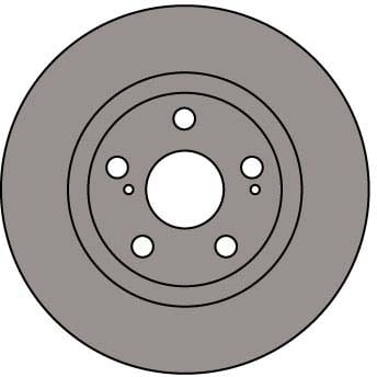 VENTED BRAKE DISC (EACH)