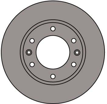 VENTED BRAKE DISC (EACH)