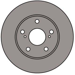 VENTED BRAKE DISC (EACH)