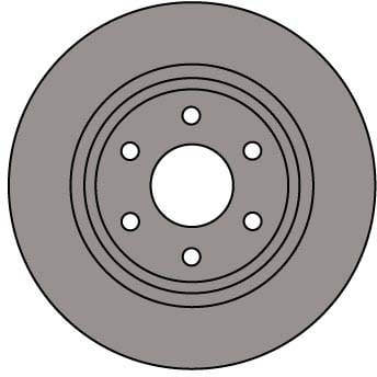 VENTED BRAKE DISC (EACH)