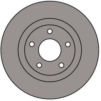VENTED BRAKE DISC (EACH)