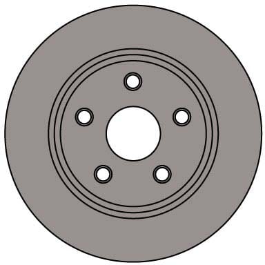 VENTED BRAKE DISC (EACH)