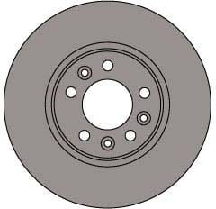 VENTED BRAKE DISC (EACH)