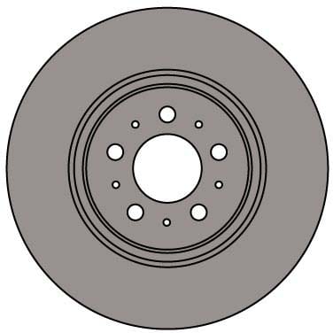 VENTED BRAKE DISC (EACH)