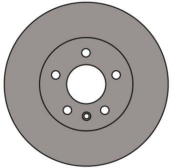 VENTED BRAKE DISC (EACH)
