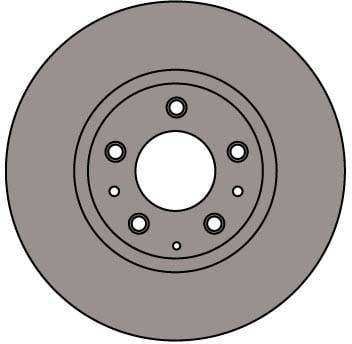 VENTED BRAKE DISC (EACH)