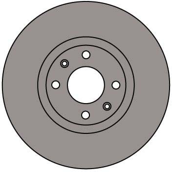 VENTED BRAKE DISC (EACH)