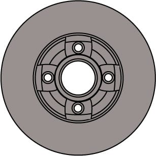 SOLID BRAKE DISC (EACH)
