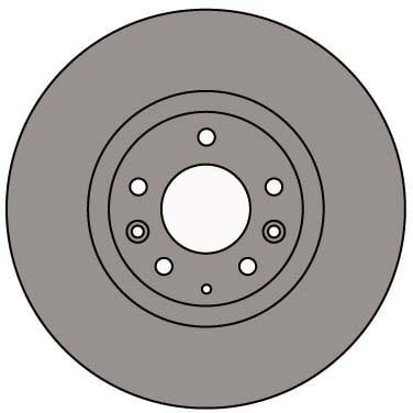 VENTED BRAKE DISC (EACH)