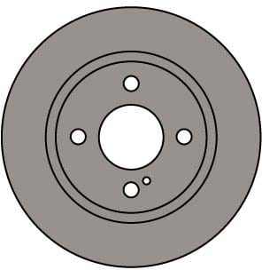 VENTED BRAKE DISC (EACH)