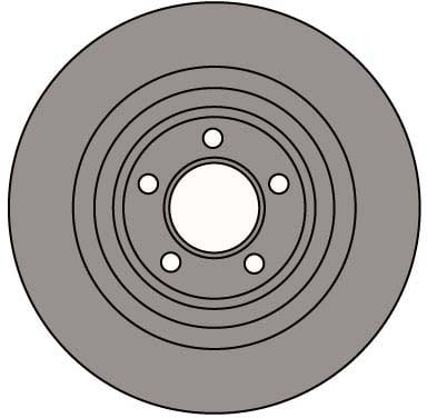 VENTED BRAKE DISC (EACH)