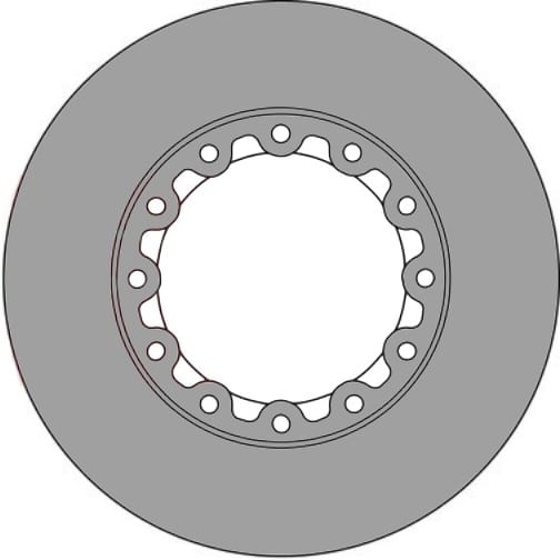 VENTED BRAKE DISC (EACH)