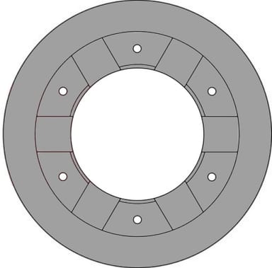 VENTED BRAKE DISC (EACH)