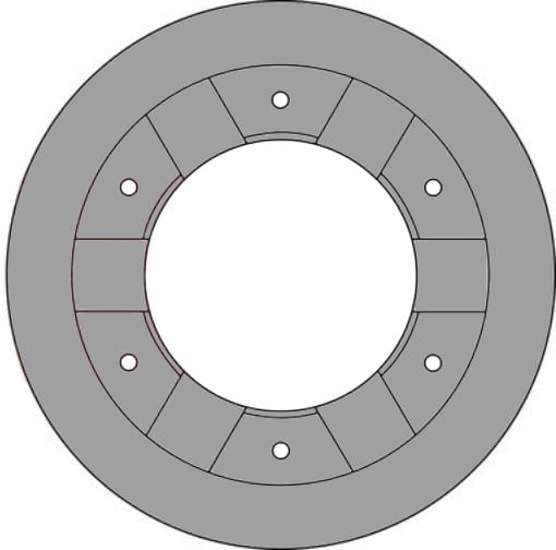 VENTED BRAKE DISC (EACH)
