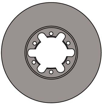 VENTED BRAKE DISC (EACH)