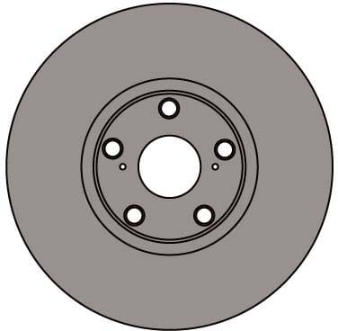 VENTED BRAKE DISC (EACH)