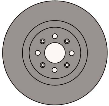 VENTED BRAKE DISC (EACH)