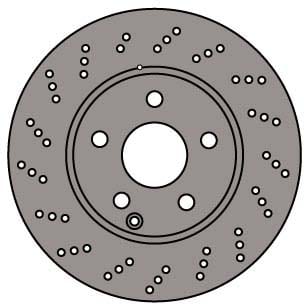 VENTED BRAKE DISC (EACH)