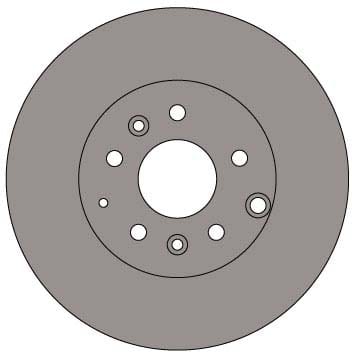 VENTED BRAKE DISC (EACH)