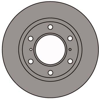 VENTED BRAKE DISC (EACH)