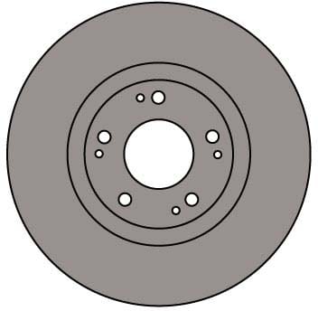 VENTED BRAKE DISC (EACH)