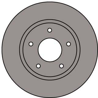 VENTED BRAKE DISC (EACH)