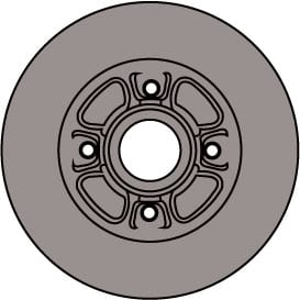 SOLID BRAKE DISC (EACH)