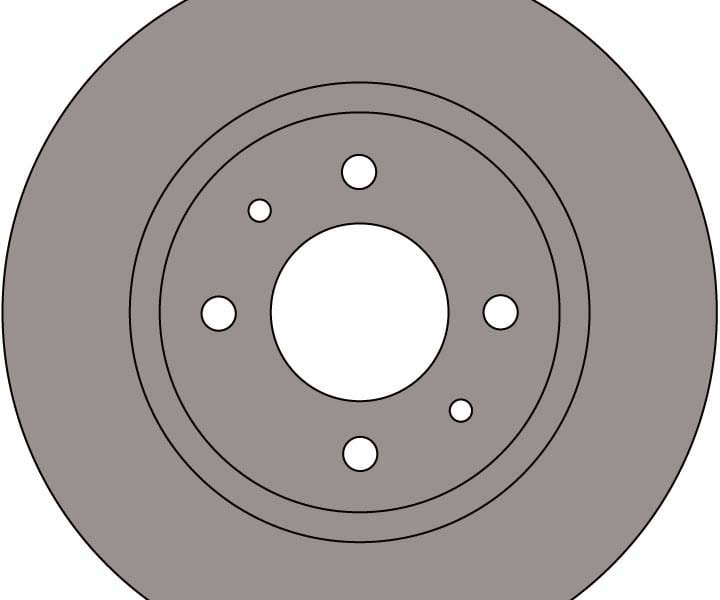 VENTED BRAKE DISC (EACH)