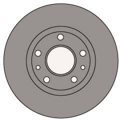 VENTED BRAKE DISC (EACH)