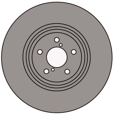 VENTED BRAKE DISC (EACH)
