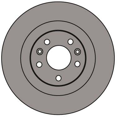 VENTED BRAKE DISC (EACH)