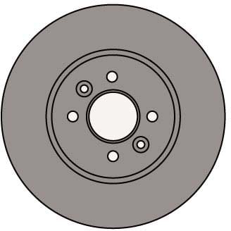 VENTED BRAKE DISC (EACH)