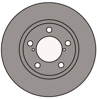 VENTED BRAKE DISC (EACH)