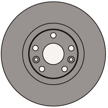 VENTED BRAKE DISC (EACH)