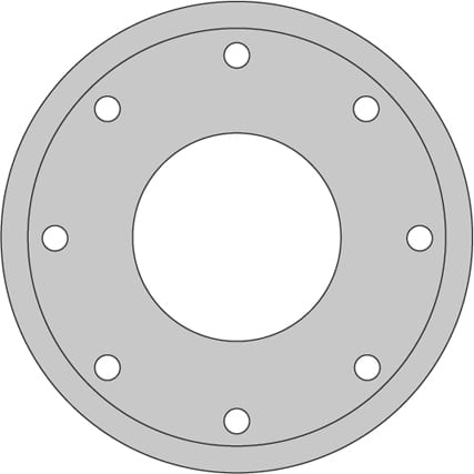 VENTED BRAKE DISC (EACH)