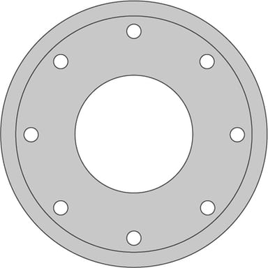VENTED BRAKE DISC (EACH)